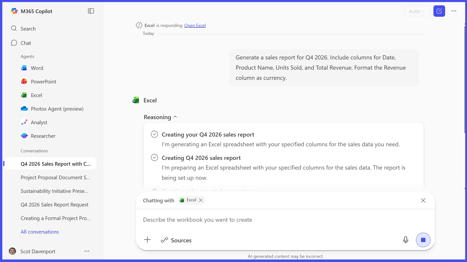Copilot Chat: Your hub for document creation and analysis