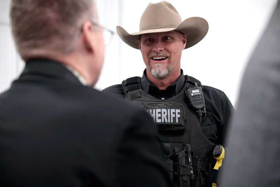 MAGA sheriff accused of sending nude photos — and threatening felony charges to hush it up