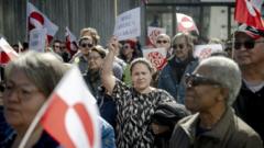 ‘No means no’: Greenlanders protest against Trump outside new US consulate