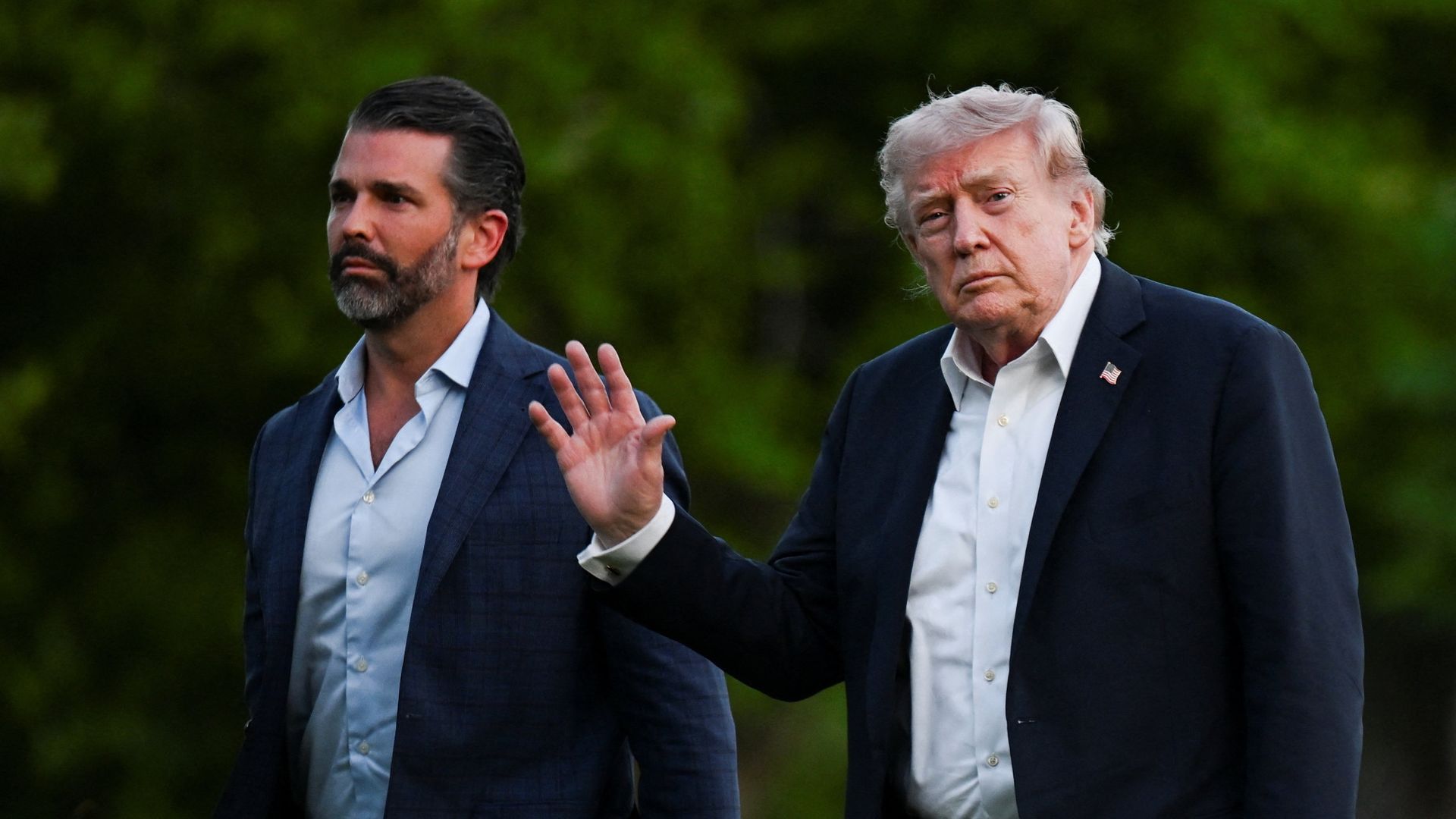 Why is Trump missing his son’s wedding ceremony?