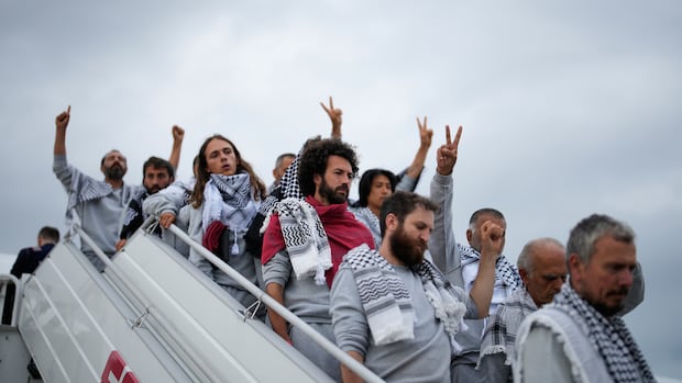 Some Canadians from Gaza flotilla returning home after detainment by Israeli forces