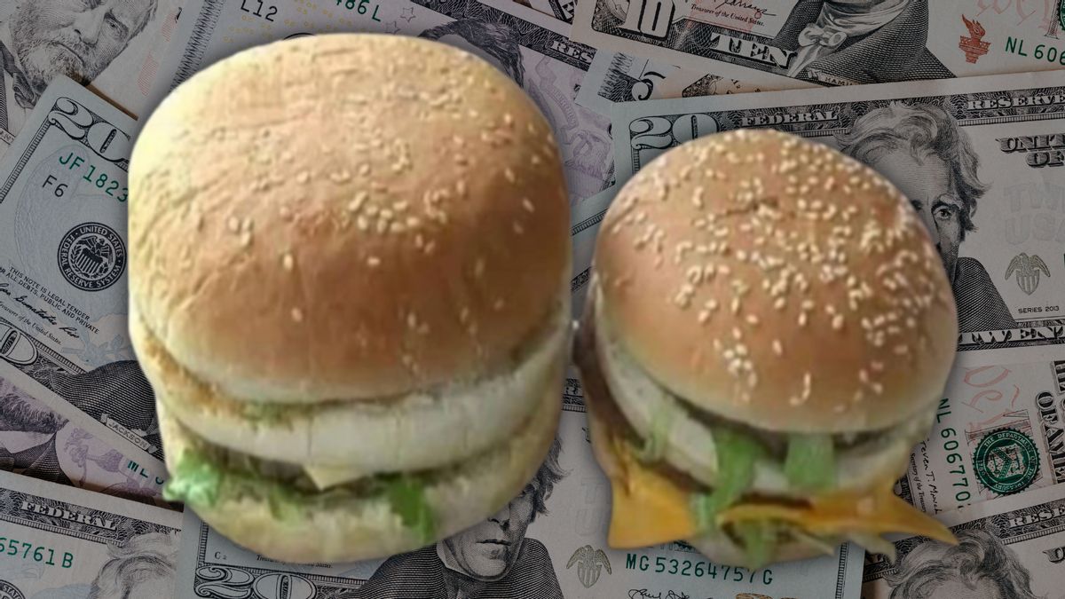 Did Big Mac shrink by 40% while price skyrocketed from 50 cents to $8?