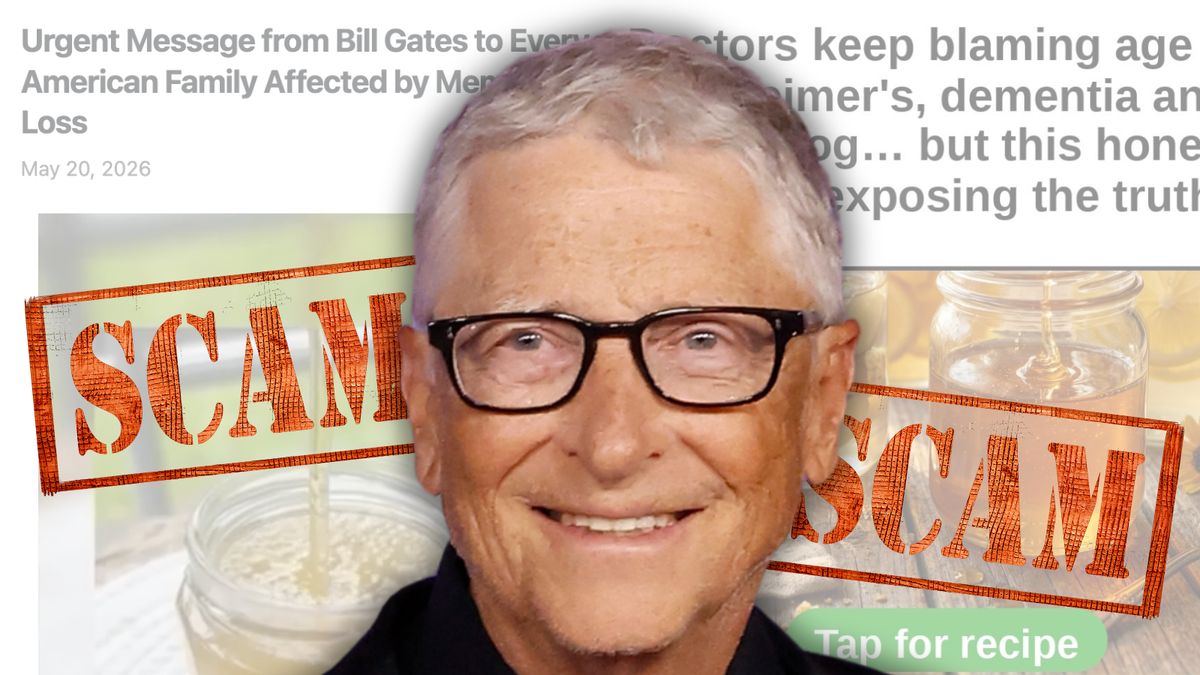 Don’t trust ads claiming Bill Gates created Alzheimer’s cure called ‘Brain Honey’