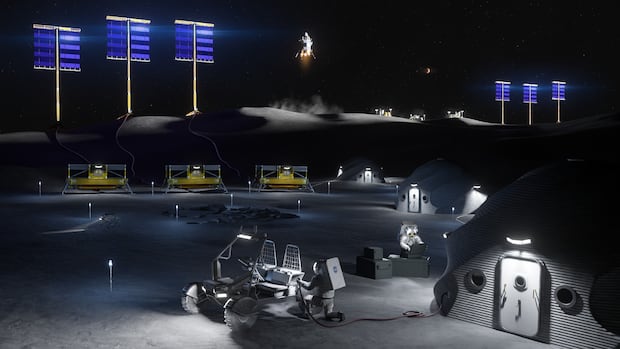 NASA reveals first plans for a moon base