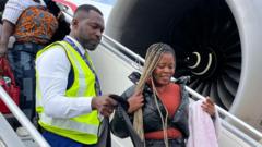 First Ghanaians evacuated from South Africa over immigration protests land in Accra