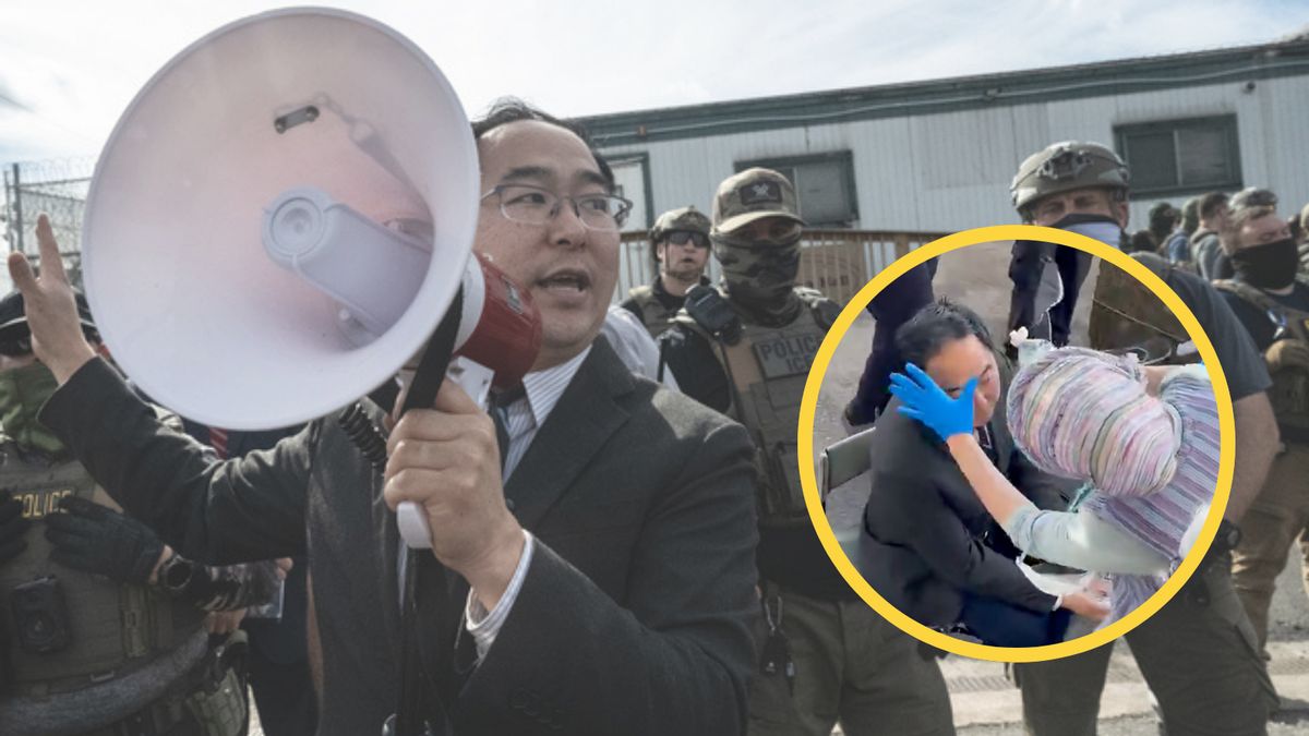Was Sen. Andy Kim pepper sprayed by ICE at protest outside New Jersey detention facility?