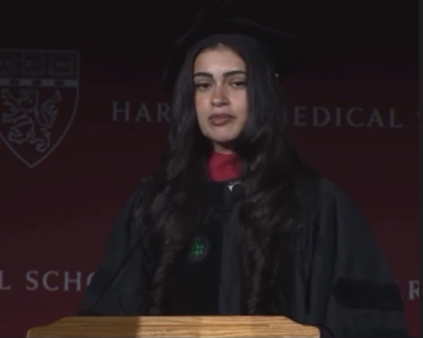 Harvard Medical School graduate dedicates speech to Lebanon and Palestine