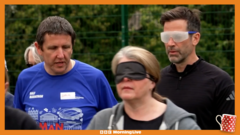 Gethin trains to be Dr Oscar’s guide runner