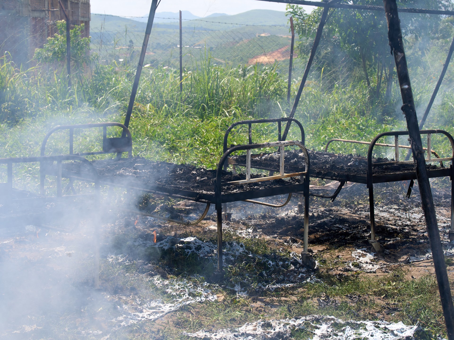 Ebola treatment centre rebuilt after being torched by protesters in DRC
