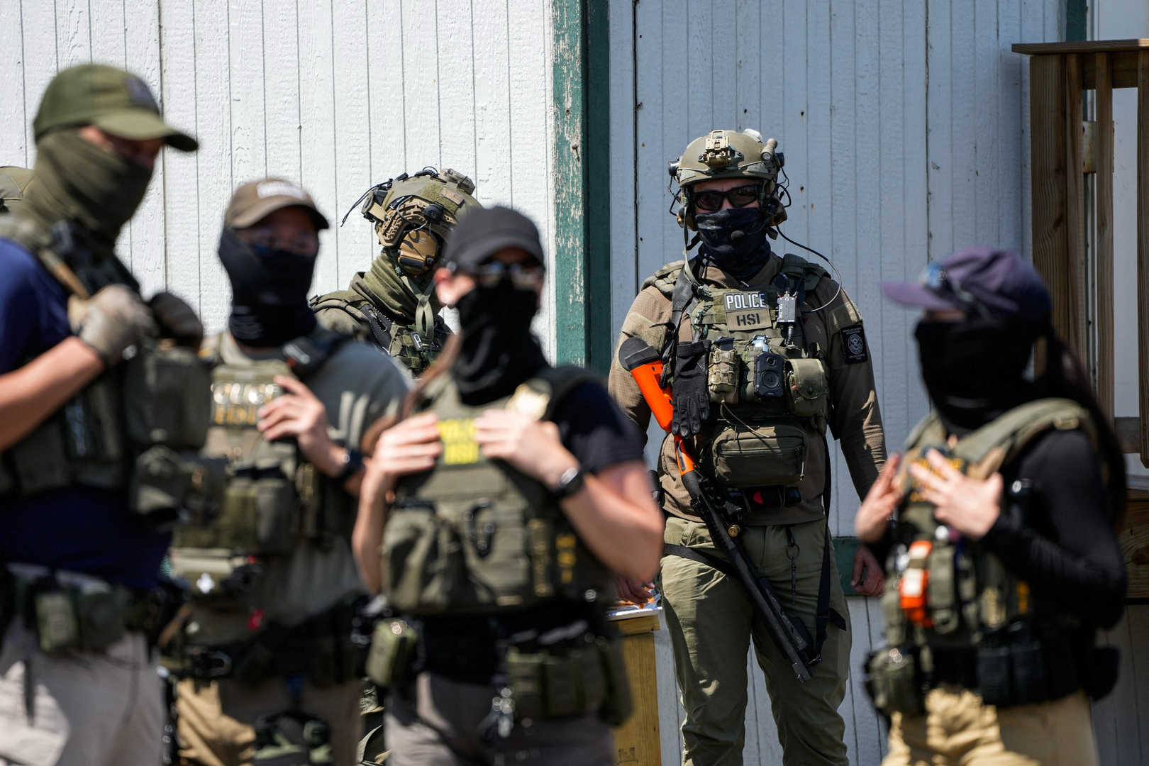Police fire tear gas during protest outside New Jersey ICE facility