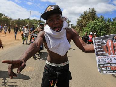Hundreds of youths protest outside Kenya’s Ebola quarantine center for US citizens