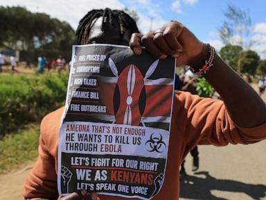 Kenyan president defends US Ebola quarantine center amid protests