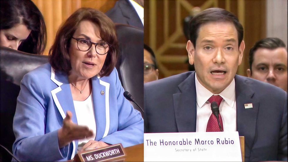 ‘Gonna slander me!’ Rubio loses it after Dem calls him out for partying with Trump