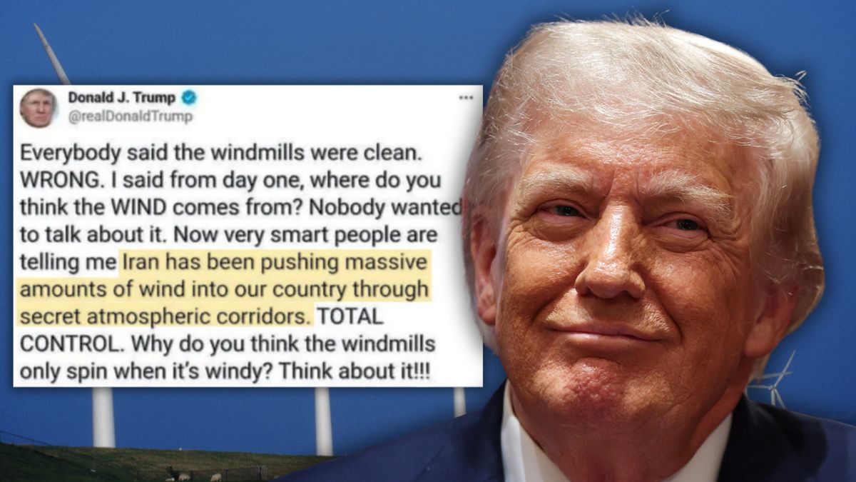 Did Trump claim Iranian wind secretly powers US windmills?