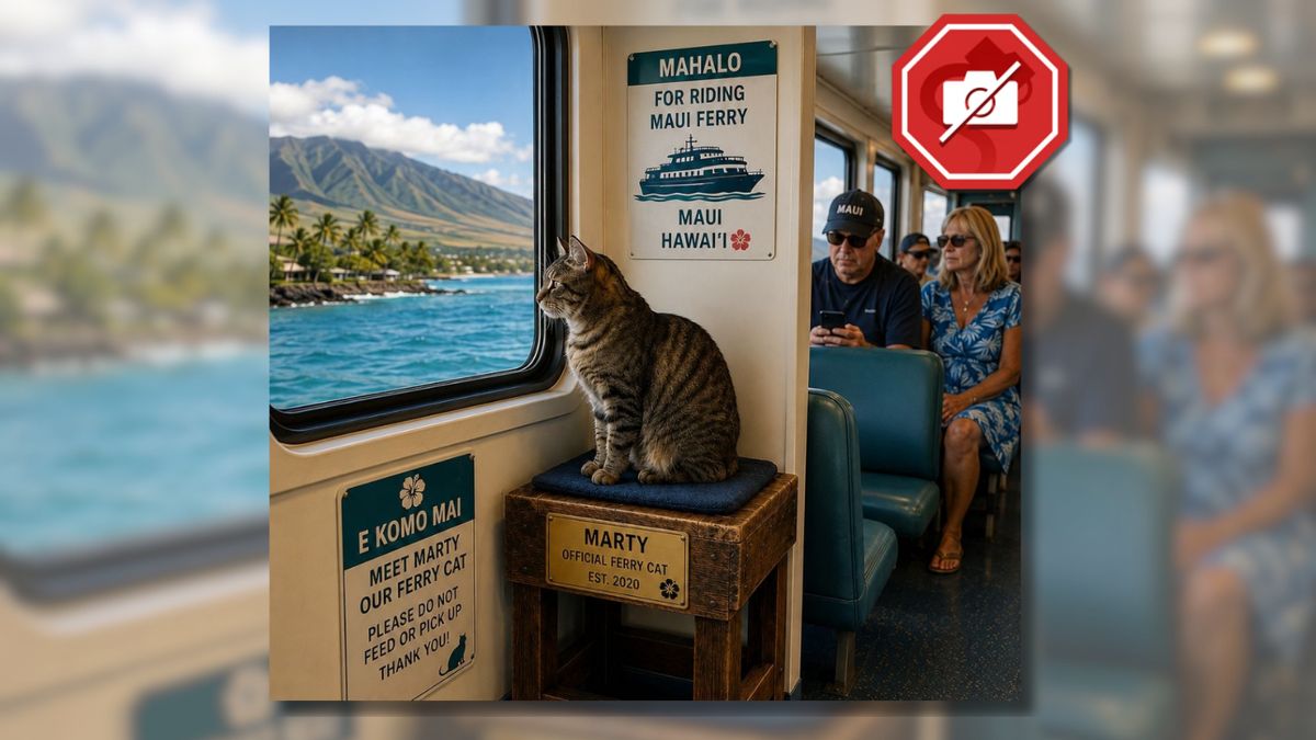 Story about cat named Marty with designated seat on daily ferry commute should give you pause