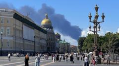 Steve Rosenberg: Russia’s economic forum overshadowed by drone attacks on St Petersburg