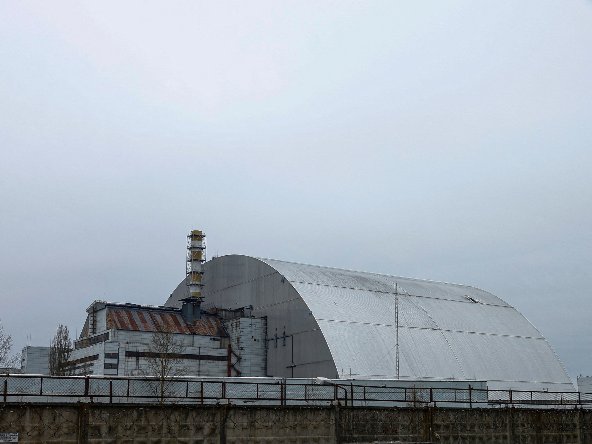 Russian drone strike damages site near Chornobyl nuclear plant