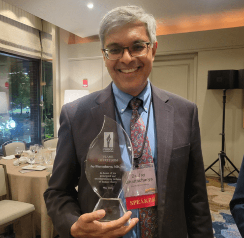 Reason’s Next “Flame of Freedom” Winner Should be Someone Who Stood Up to Their Past “Flame of Freedom” Winner, Dr. Jay Bhattacharya