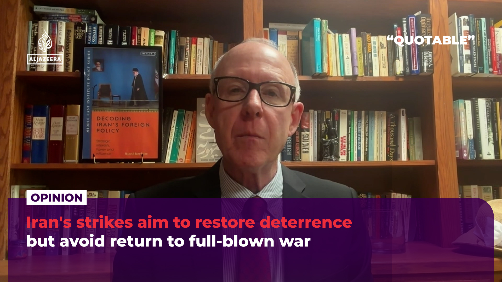 Iran’s attack on Israel aims to restore deterrence but avoid return to war