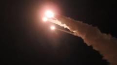 Iran releases footage of missiles launched at Israel