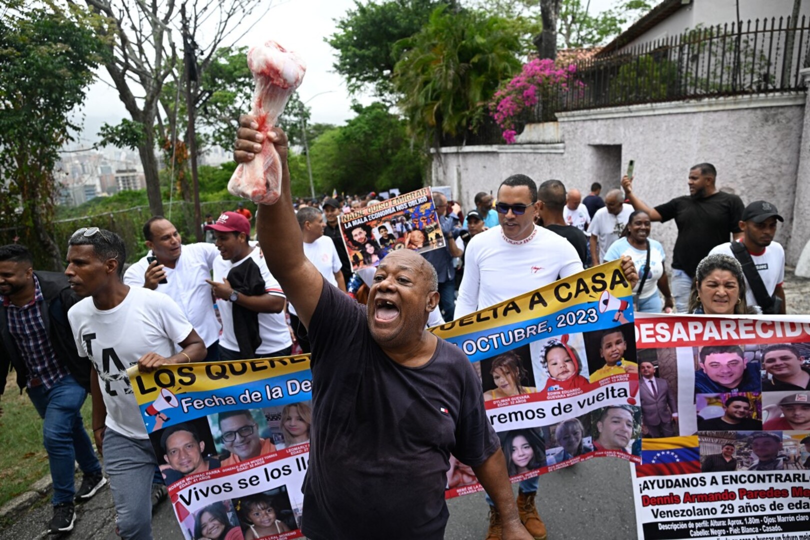 Venezuelans flood capital Caracas streets, demanding free elections