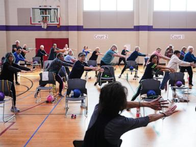 Playing hip-hop or Doris Day, older exercise instructors can speak their peers’ language