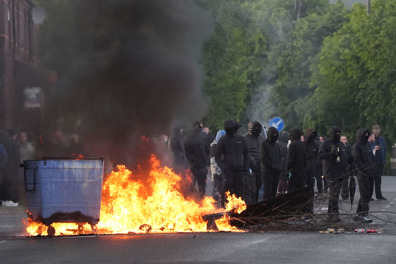 Violent anti-immigrant protests flare up across Belfast after knife attack