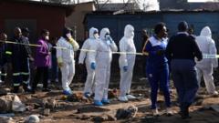 Manhunt under way in South Africa after 12 killed in mass shooting in Johannesburg