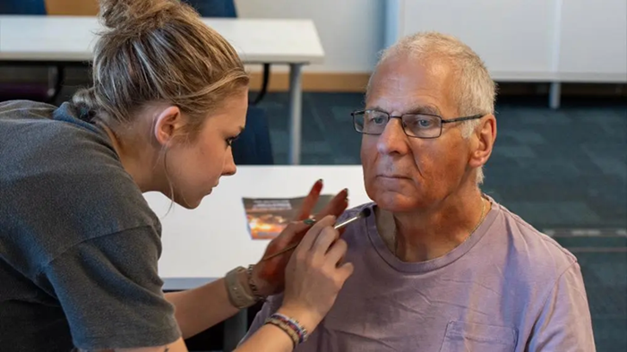 Solent student masters the art of fake wounds to create life-saving simulations for the military and NHS