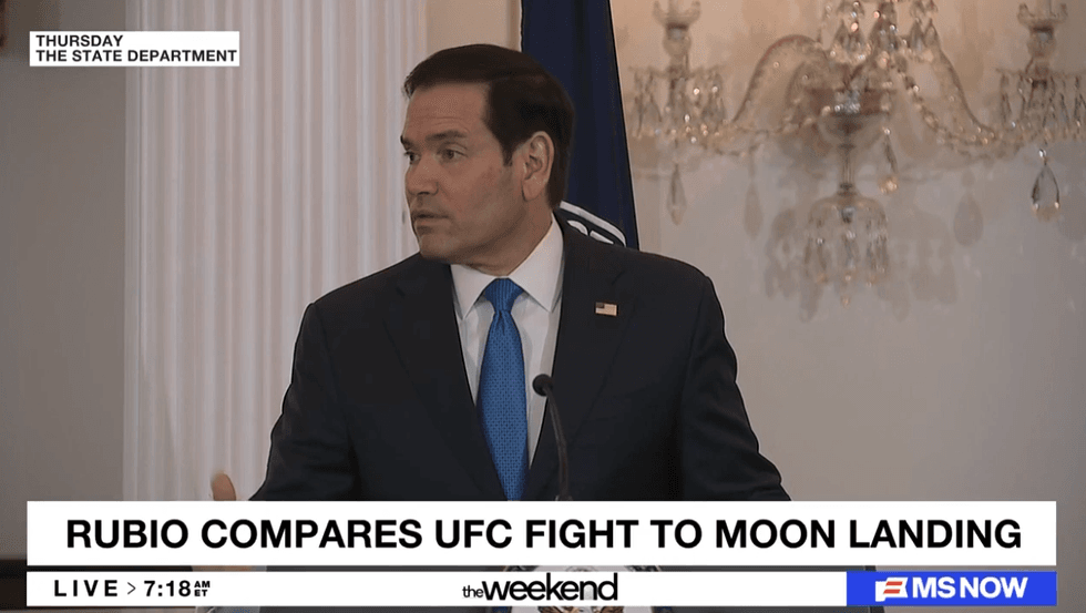 ‘You gotta hear this’: MS NOW bursts into laughter watching Rubio’s ‘bizarre’ comparison
