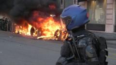 Protesters clash with police ahead of G7 summit in France