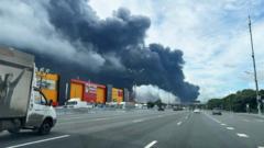 Moscow hit by largest Ukrainian attack since start of Russia’s full-scale war