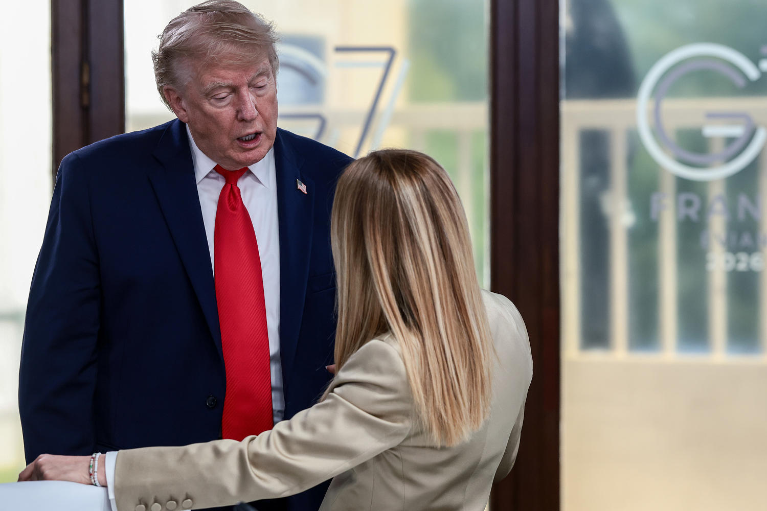 Trump ‘totally fabricated’ claim she begged him for a photo, Italy’s Meloni says