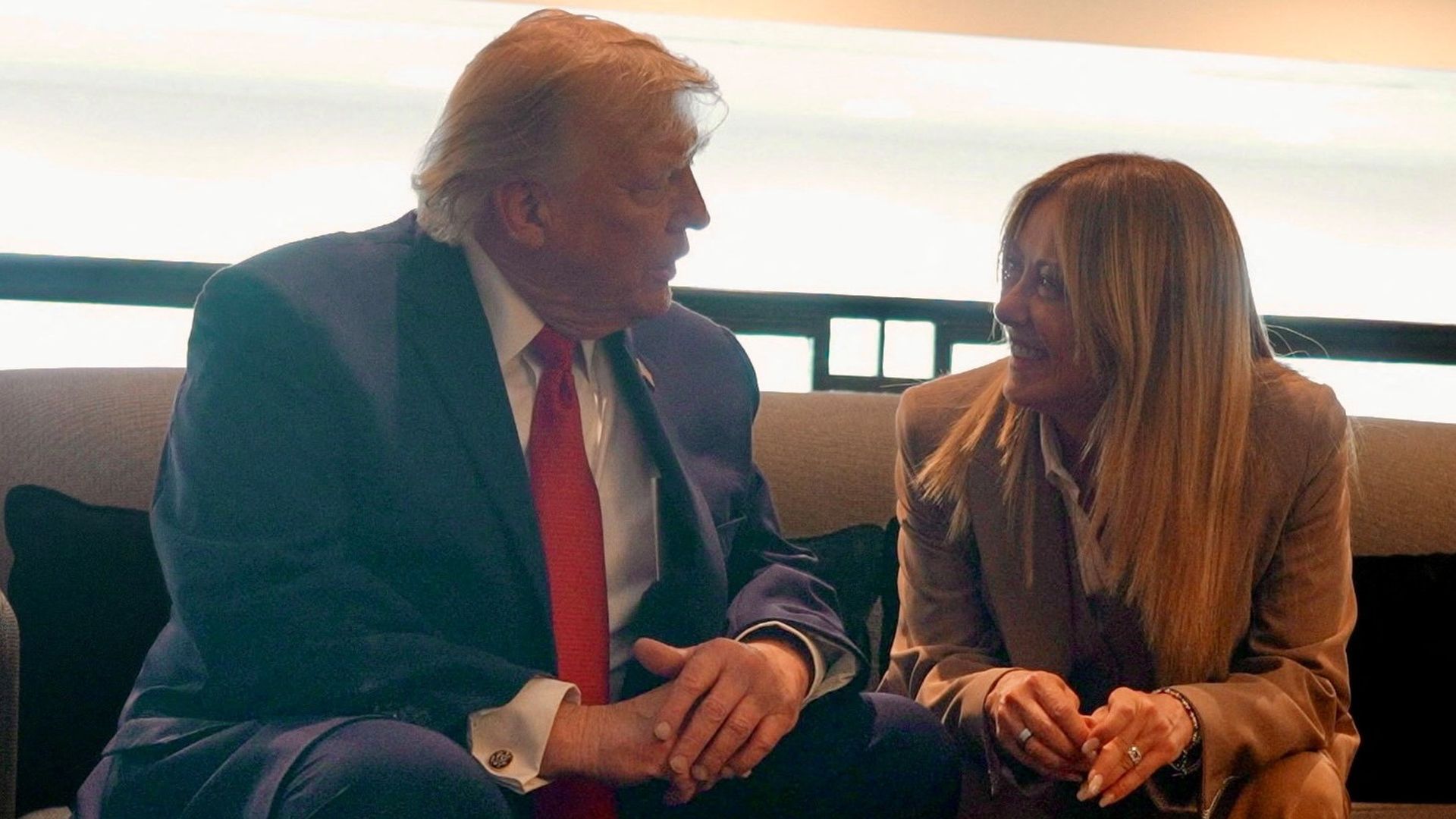 Trump hits back at Meloni after she said he ‘completely made up’ claim she ‘begged’ him for picture