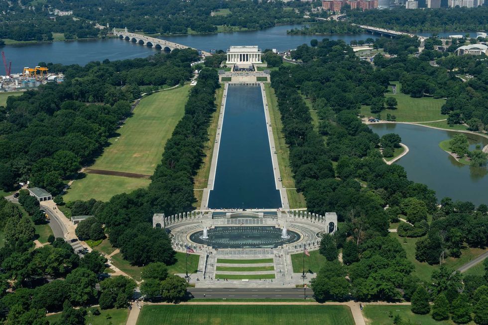 Trump lets loose new details on Reflecting Pool damage: ‘Many people have been arrested’