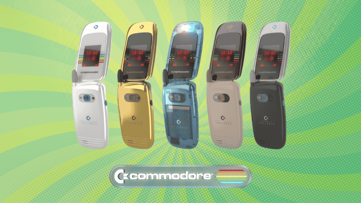 Commodore's New Flip Phone Skips Android for Linux-Based Sailfish OS