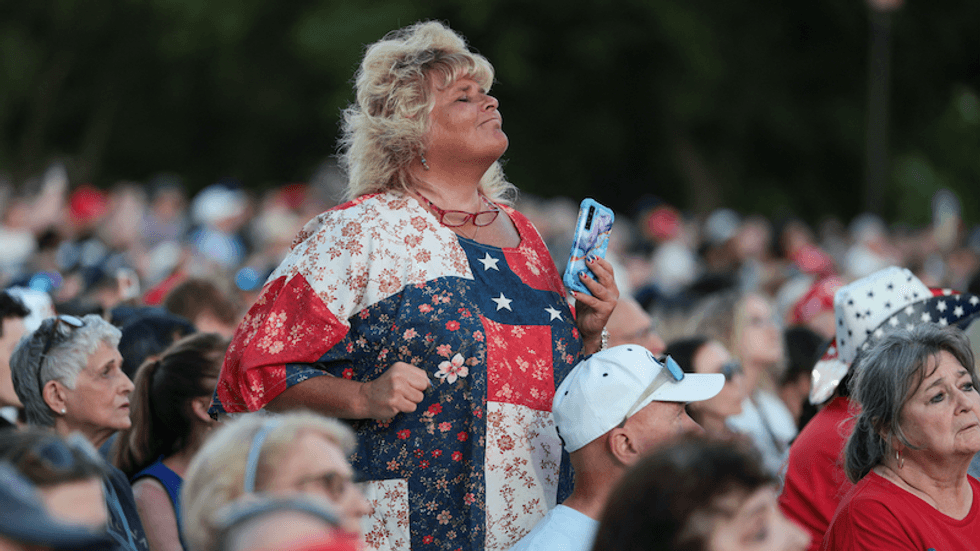 ‘Packed to the brim!’ Trump claims ‘fantastic’ turnout to his Great American State Fair