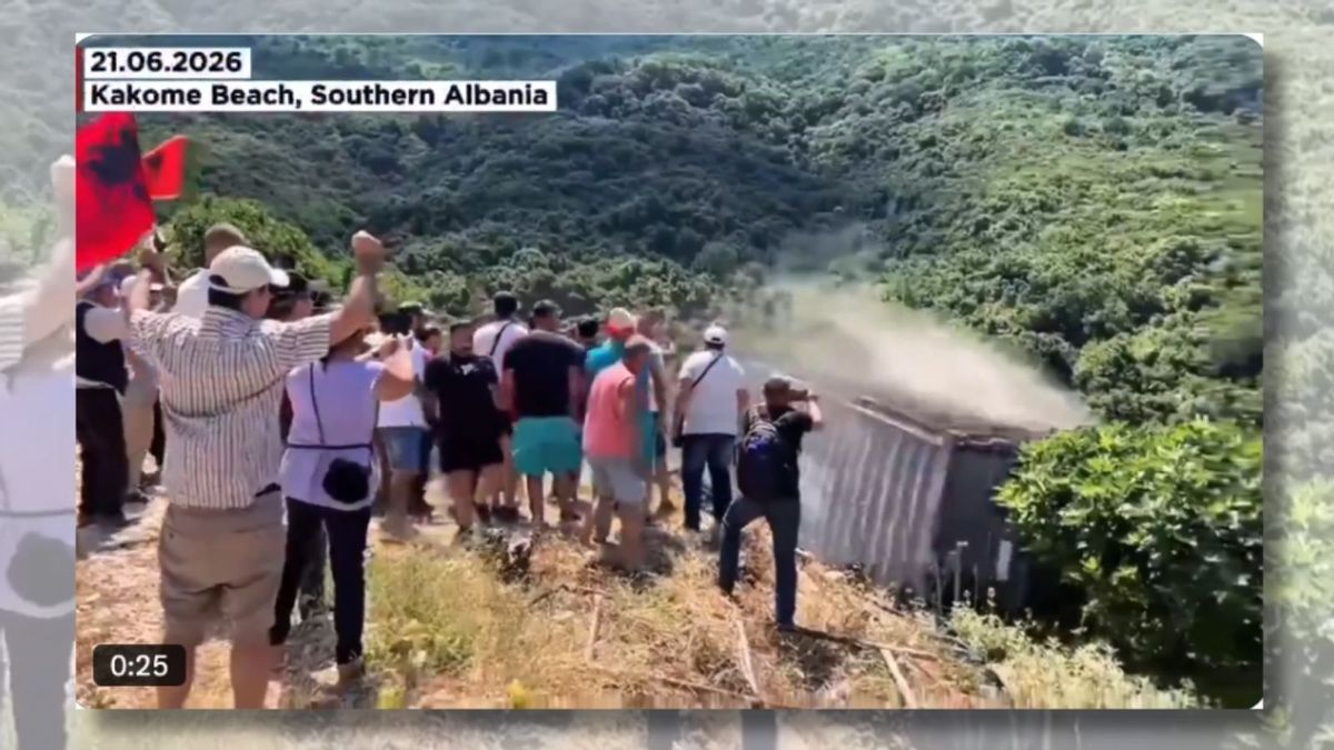 Does footage show Albanians protesting Jared Kushner’s island development project?