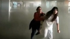 Watch: Moment earthquakes hit airport and buildings in Caracas