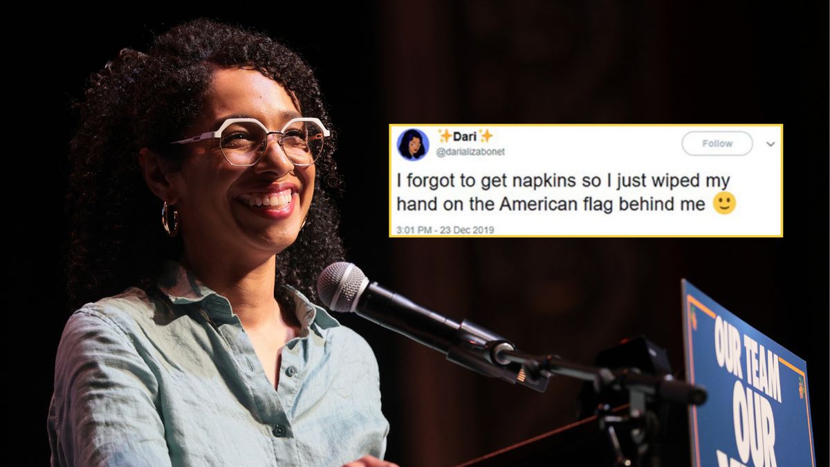 Darializa Avila Chevalier once tweeted that she wiped her hands on American flag