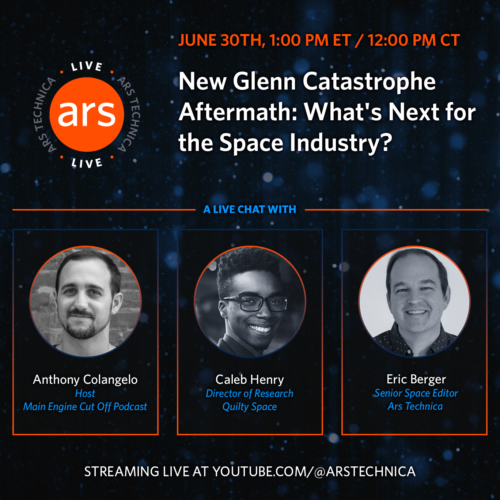 Ars Live, today: The latest on the aftermath of the New Glenn catastrophe