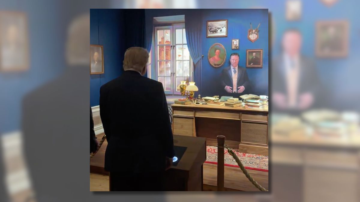 Posts claim Trump hallucinated conversation with Teddy Roosevelt. Here’s what happened