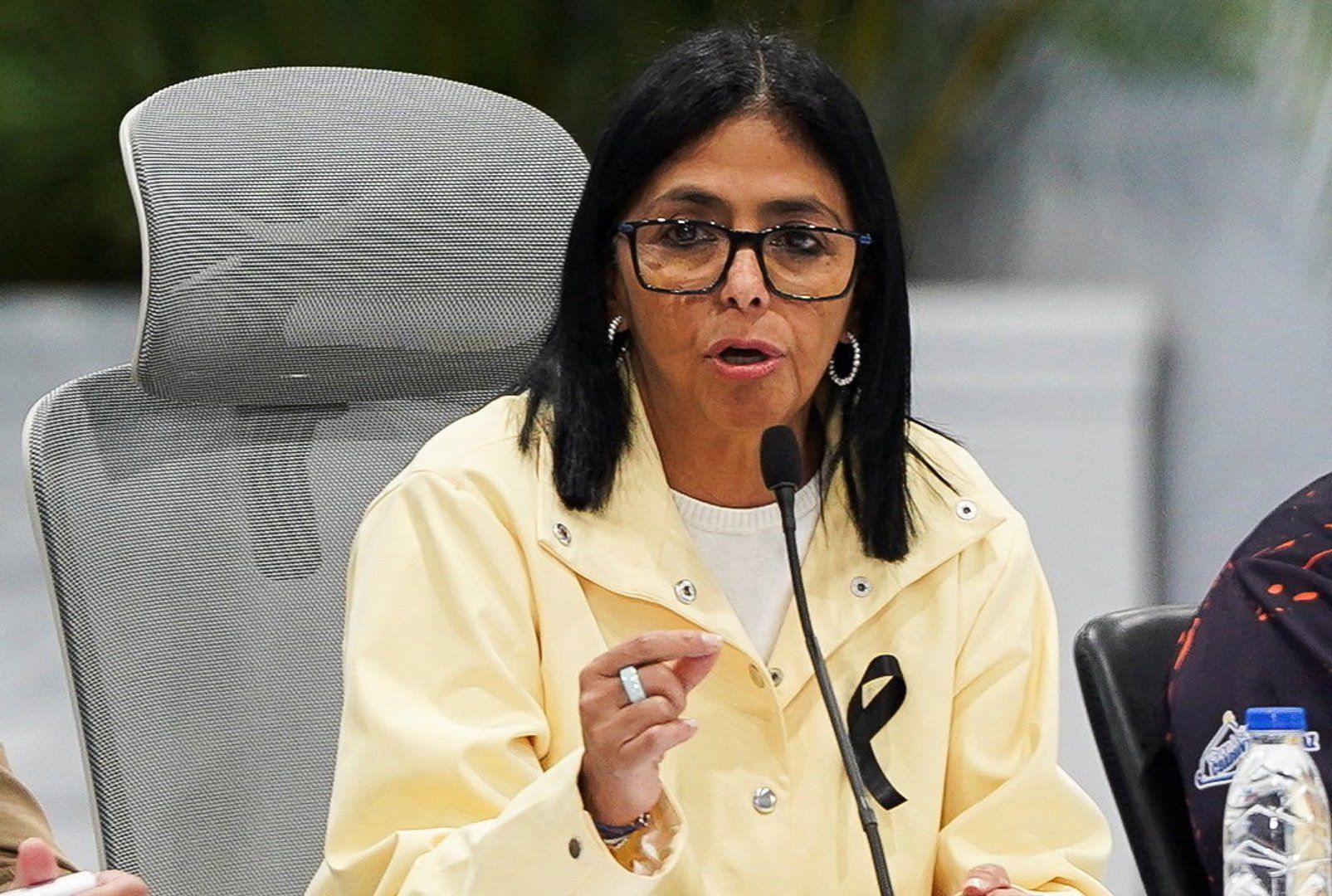 Delcy Rodriguez responds to public anger at government response