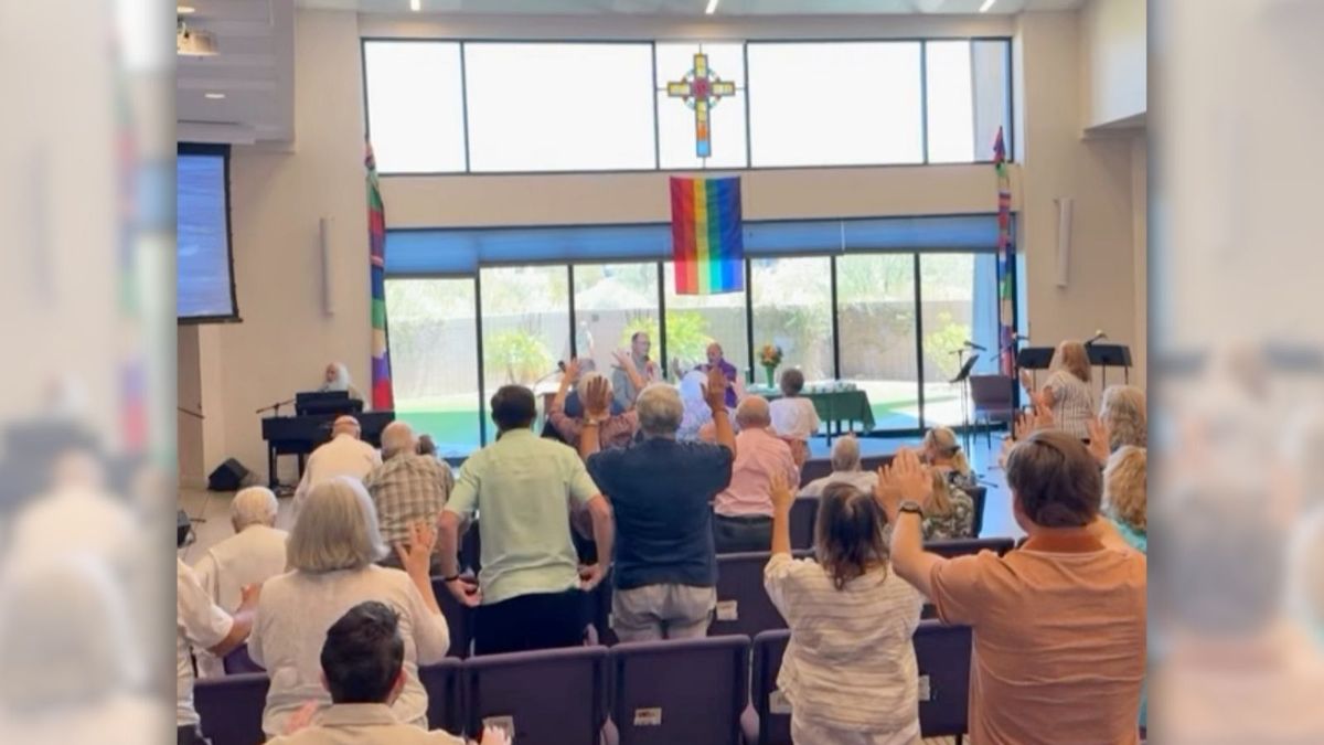 Video doesn’t show Tucson church worshipping Pride flag, despite claims