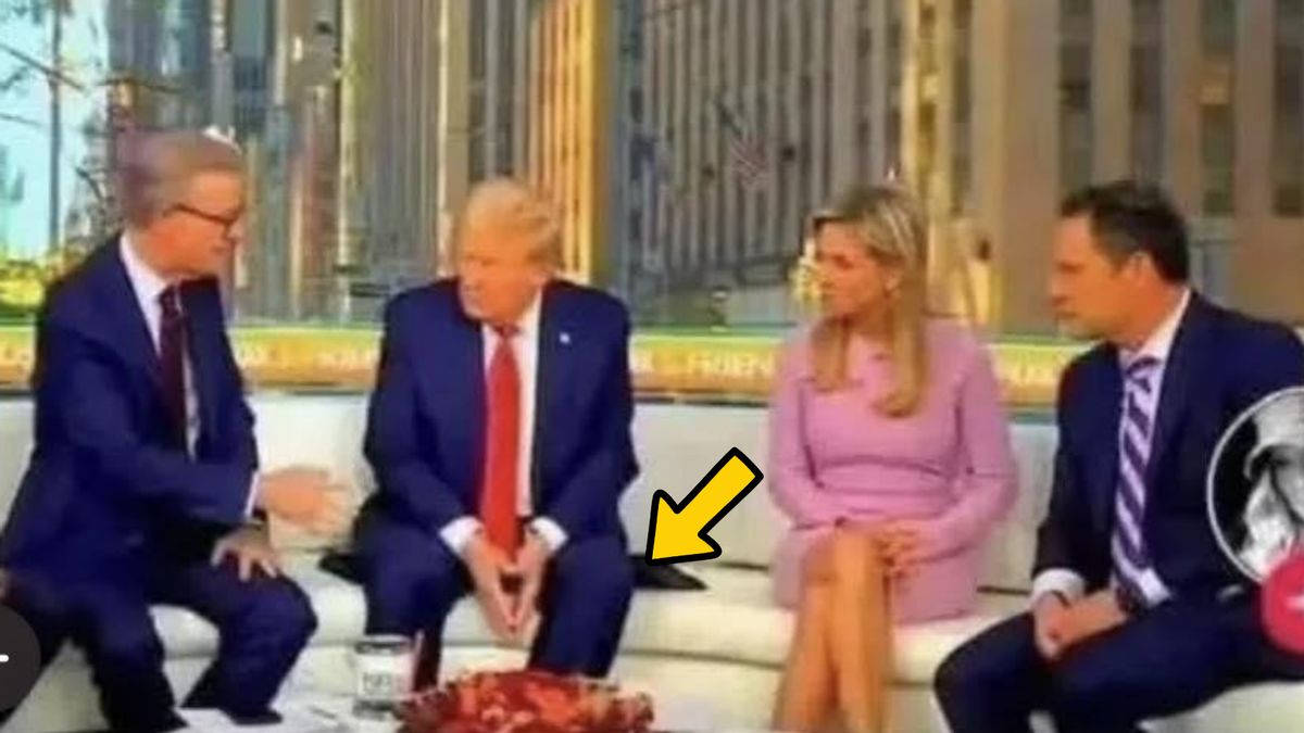 Did Trump sit on towel during Fox News interview?