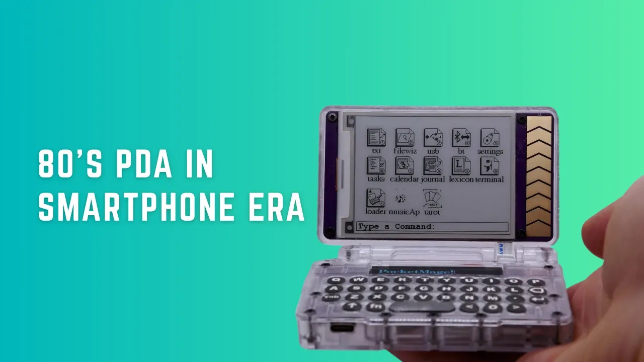 This E-Paper PDA Wants You to Ditch Your Smartphone for a Keyboard and Two Tiny Screens