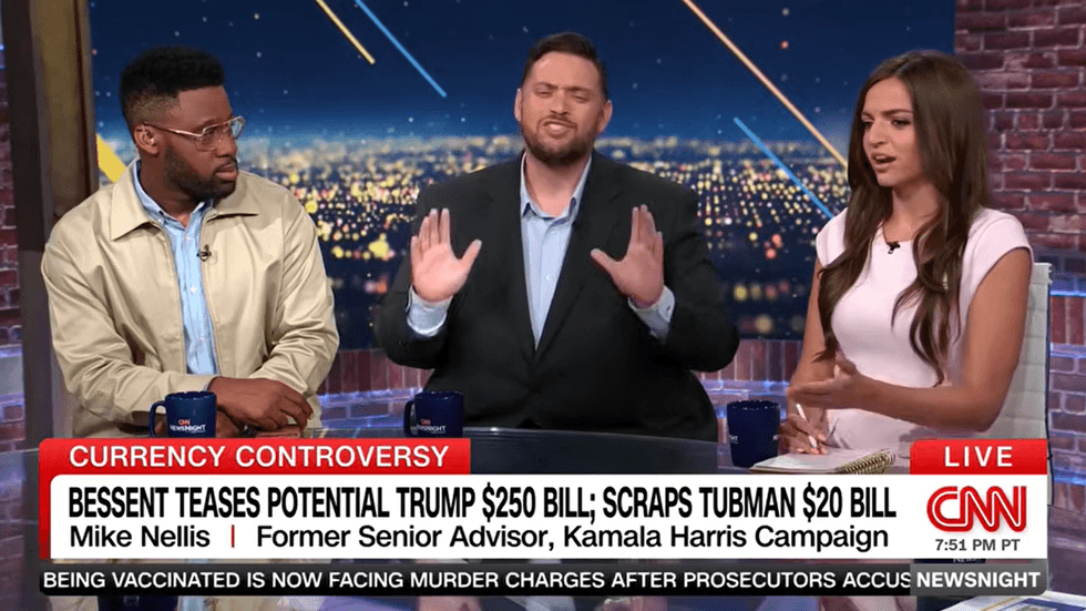 ‘Stop, my god’: Fiery CNN debate breaks out with Trump loyalists over faces on money