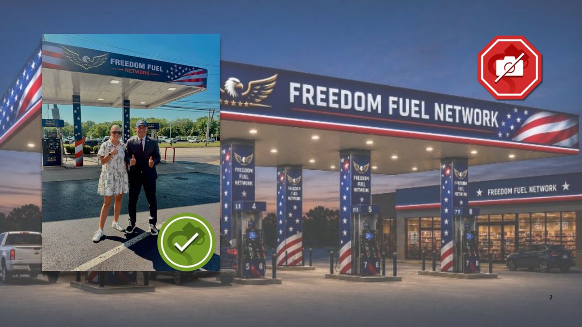 Trump-endorsed ‘Freedom Fuel’ gas stations exist, despite AI image he shared