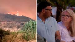 ‘We escaped Spanish wildfire, but our friends lost their lives’
