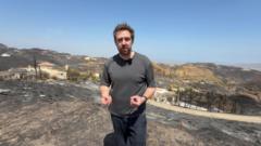 ‘This landscape is completely charred’: Inside the village at epicentre of Spain’s wildfires